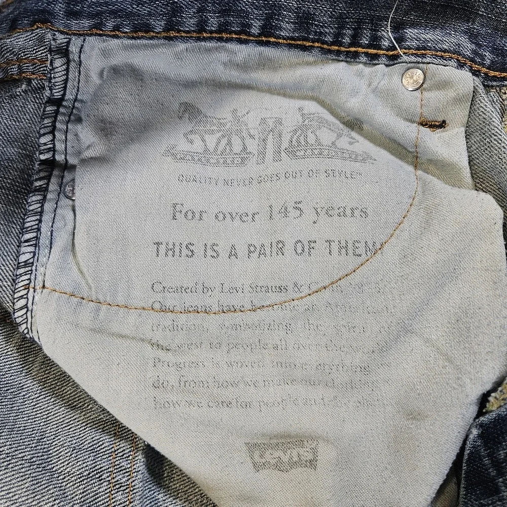 Levis 559 Jeans Mens 33 34 Straight Leg Blue Denim Relaxed Fit Medium Wash‎